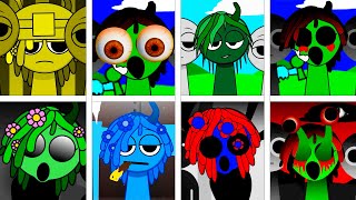 Incredibox Sprunki ALL Vineria in Random Different Mods + Zombie crazy realistic eyes mod