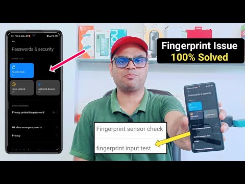 Redmi mobile fingerprint unlock option nahi aa raha hai | password & security fingerprint missing