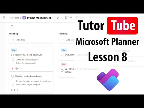 Microsoft Planner Lesson 1 Access Planner and Interface Tour