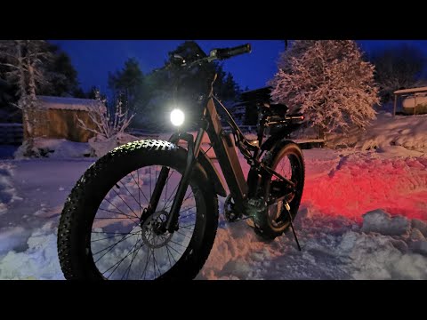 Shengmilo MX03 Fat E-bike deep snow test and fall!