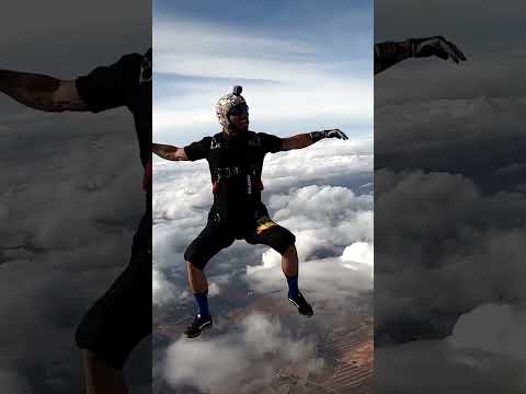 sitting on the clouds!!!    #skydive#video#funny