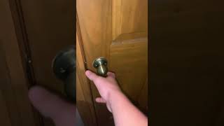 How to open a door (round knob edition)