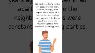 IELTS Speaking Practice: How to Describe Bad Neighbors | Speak English Fluently