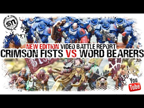 Warhammer 40k (Battle Report) - Crimson Fists vs Word Bearers