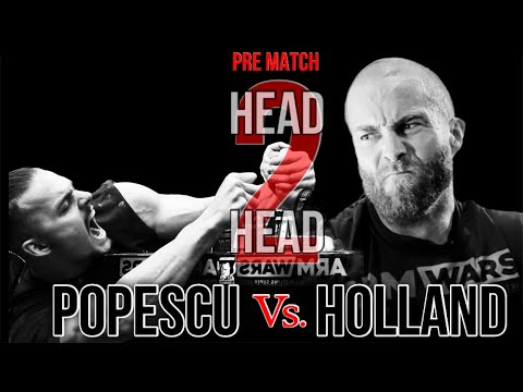 TOM HOLLAND Vs. ADRIAN POPESCU PRE MATCH ‘HEAD TO HEAD’- ARM WARS ‘BATTLE IN THE CAPITAL’ LEFT HAND