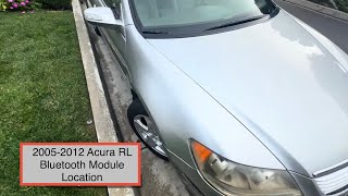 Battery drain fix 2005-2012 Acura RL Bluetooth unit module location tutorial repair fix removal