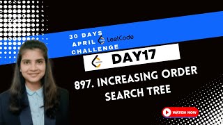 YouTube video '897. Increasing Order Search Tree'