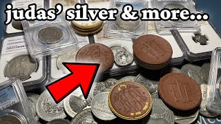 BIBLICAL JUDAS SILVER (& More!) $3,365 Unboxing of Rare World & Ancient Coins and Medals