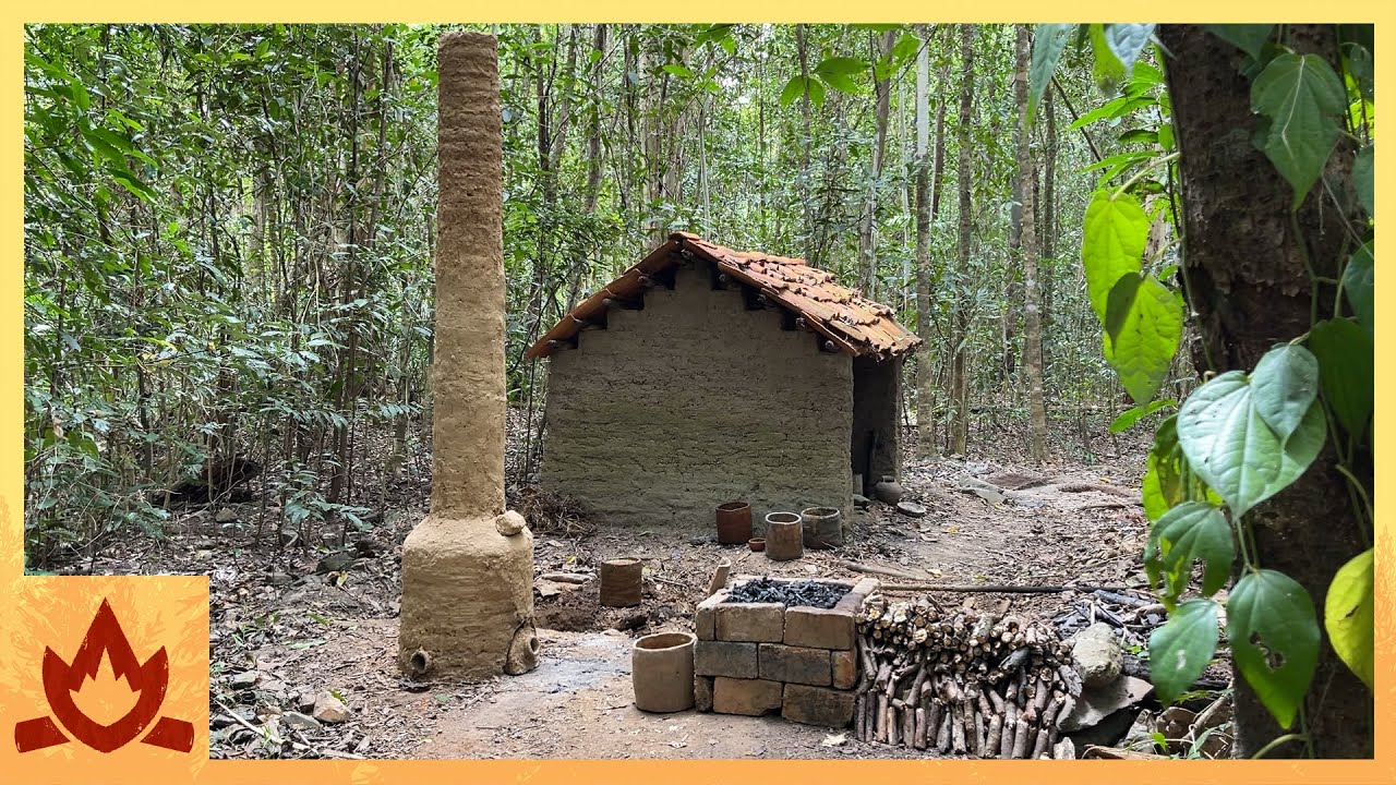 Primitive Technology: 2.5 m Natural draft furnace experiment