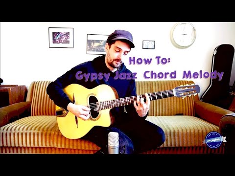 How to play a Gypsy Jazz Chord Melody ( Nuages )