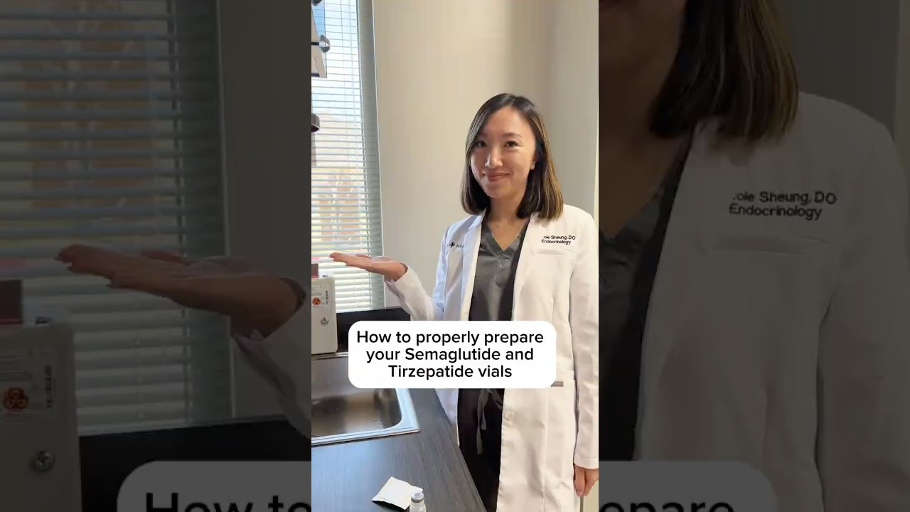How to properly prepare your #Semaglutide & #Tirzepatide vials 💉With endocrinologist Dr. Sheung