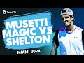 Lorenzo Musetti MAGIC vs Ben Shelton | Miami 2024