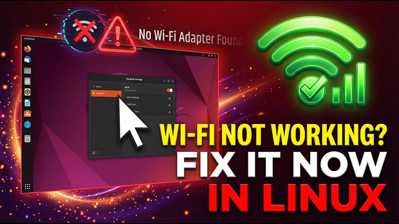 Fix Wi-Fi Issues in Linux (Not Working, Missing, or Disconnecting)