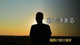 睡眠改善は『朝』で決まる｜光浴び習慣の科学