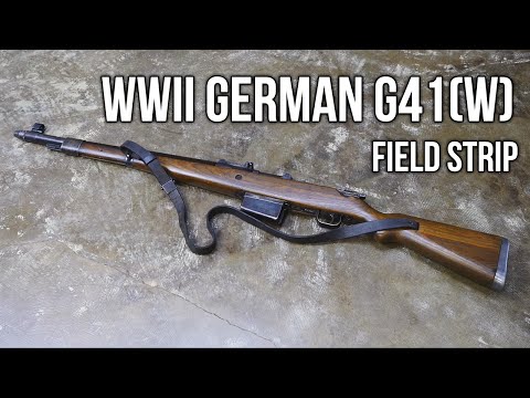 Feldzerlegung der deutschen G41(W) aus dem Zweiten Weltkrieg