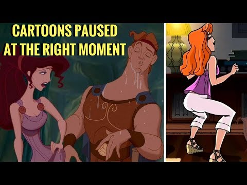 Cartoons Paused At The Right (Wrong) Moments  Video