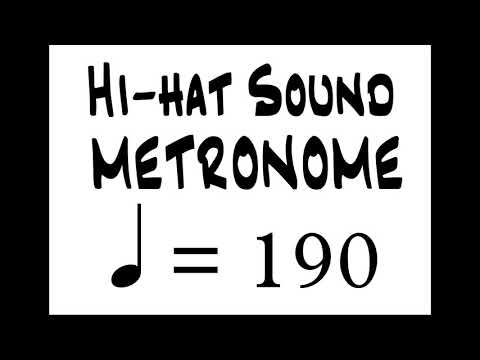BPM 190 Hi Hat Sound Metronome
