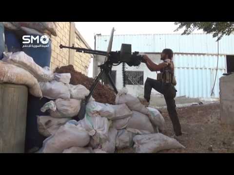 استهداف حاجز أبو كاسر على أطراف خربة غزالة برشاش 12.5 من قبل فرقة الحسم في ريف درعا ضمن معركة صد البغاة