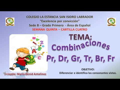 VÍDEO EXPLICATIVO (COMBINACIONES Pr, Dr, Gr, Tr, Br, Fr) GRADO PRIMERO
