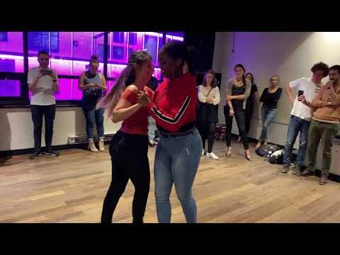 Tarah Stephanie Urkiz (Kizomba Demo (Music)) at the Baila Con Gusto Night on November 7 2019