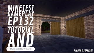 Minetest Gameplay EP132 Working barn doors Tutorial, Villa upgrades, and Horse Stable Gates