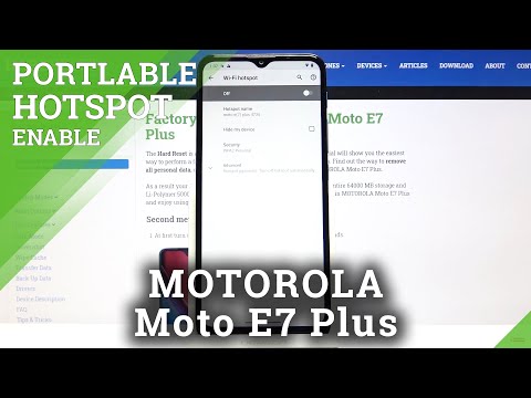 How to Allow Network Sharing in Motorola Moto E7 Plus – Set Up Portable Hotspot