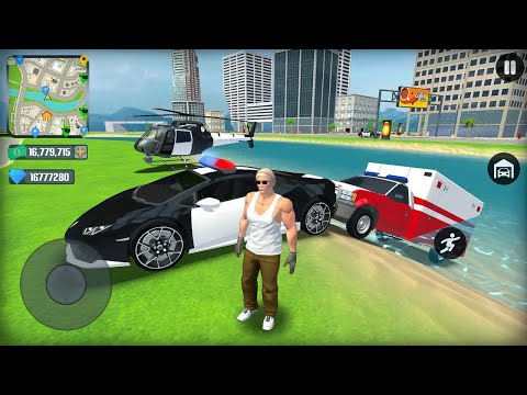 US Police Officer Car Chasing Robbers Cars in Open City - Android Gameplay