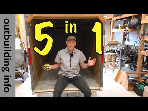 014 - 5 in 1 Mini Utility Trailer (box, high wall, low wall, workstation, flatbed)