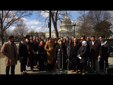 Supporters of freshman House Democrat Rep. Ilhan Omar called on Congress to change their responses to the Minnesota congresswoman amid controversy over her remarks on Israel. (March 6)