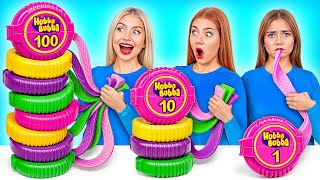 100 Layers of Food Challenge | Epic Food Battle by Super Hyper DO