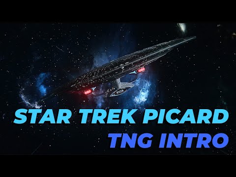 Star Trek: Picard Intro ★ TNG Style ★ - The Next Generation Theme - ★ 4K Enterprise D ★ ! !