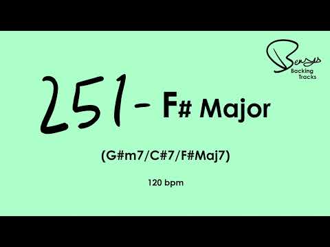 251 F# Major Jazz Backing Track - 120 bpm