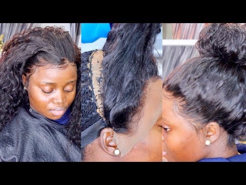 How to install Lace Frontal Sew in Weave with no glue
