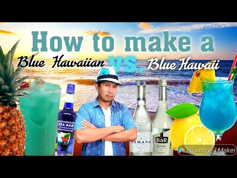 How to make a Hawaiian Cocktail | Blue Hawaiian vs. Blue Hawaii | Pinoy Cocktails | Alak Tutorials
