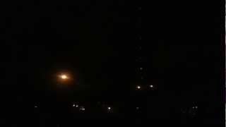 preview picture of video 'Lightning strikes radio towers several times... and thunder BOOM!!!'