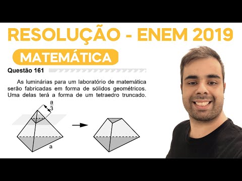 ENEM 2019 - As luminárias para um laboratório de matemática serão fabricadas em forma de sólidos