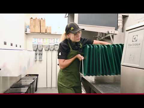 JEROS Utensil Washer in the FastFood industry