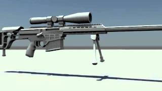 Barrett 98 3d model