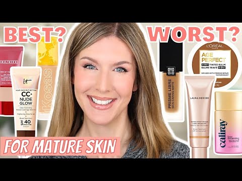 BEST & WORST NEW Foundations For Mature Skin 2022 | FOUNDATION ROUNDUP