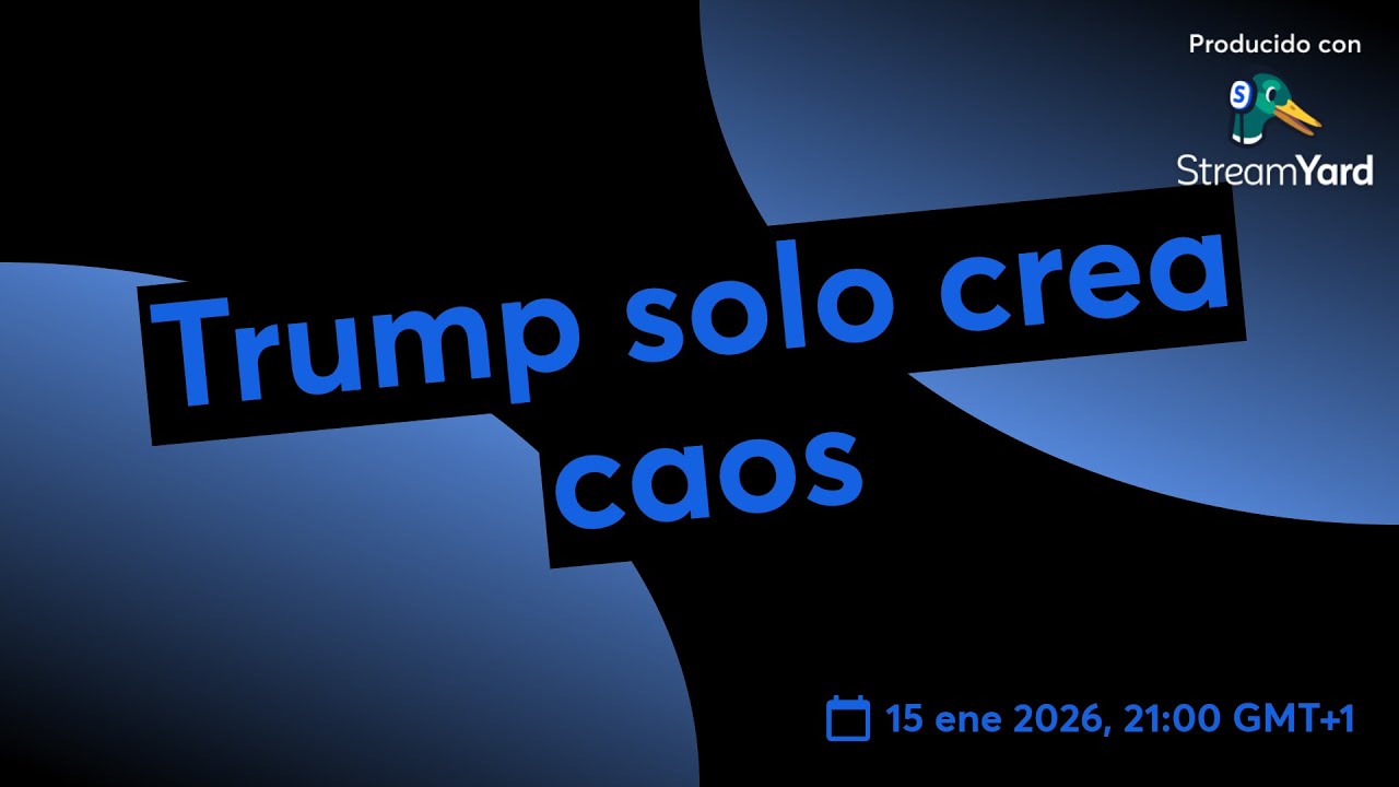 Trump solo crea caos