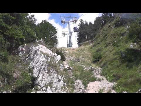 Full-day ascent of the Leitner "La Panoramica" cable car in HD - Molveno (TN)