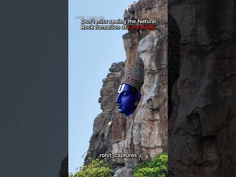 Balaji face on hill , Venkateshwara face on hill #tirupati #ytshorts #shorts