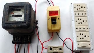 Download lagu Energy meter connection | Energy meter, fuse and DP switch connection with practical load 😀 mp3