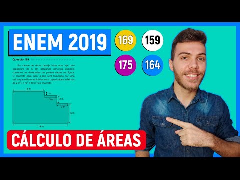 🛑ÁREA E VOLUME- 169 Enem 2019 -  Um mestre de obras deseja fazer uma laje com espessura de 5