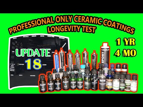 PROFESSIONAL ONLY ceramic coatings - 22 WAY LONGEVITY TEST - UPDATE 18- 1 YEAR, 4 MONTHS