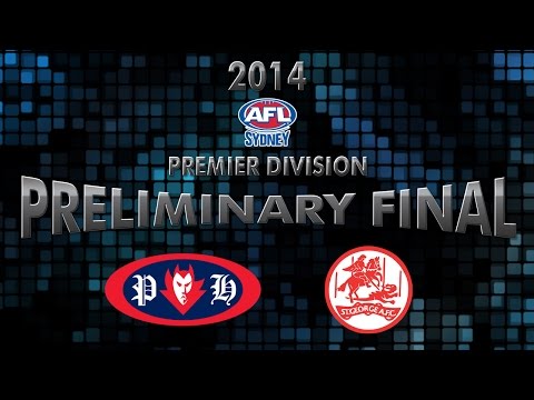 AFL Sydney preliminary Final - Pennant Hills v St George