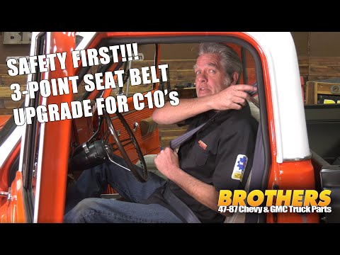 C10 Chevy & GMC Truck 3-Point Seat Belt - Shoulder Harness Upgrade / Install