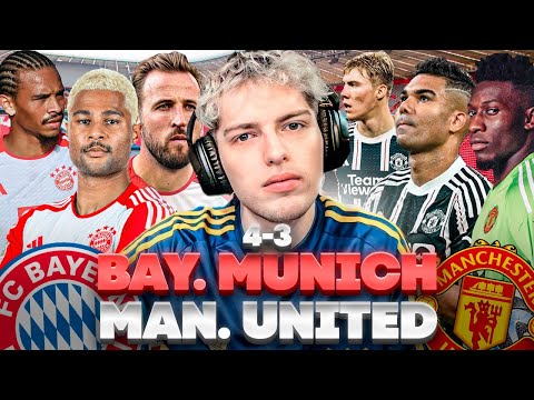 DAVOO XENEIZE REACCIONA AL BAYERN MUNICH 4 MANCHESTER UNITED 3 - CHAMPIONS LEAGUE (FASE DE GRUPOS)