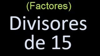 15 é Divisor De 255