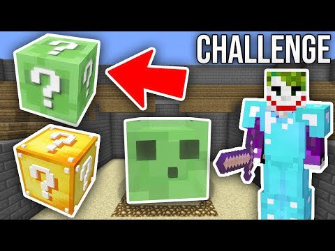 SLIME ŞANS BLOKLARI CHALLENGE - Minecraft
